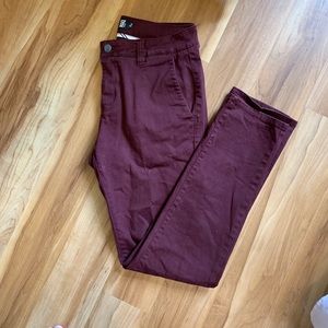 Maroon chino pants